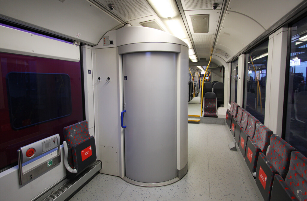 Trein met toilet syntus